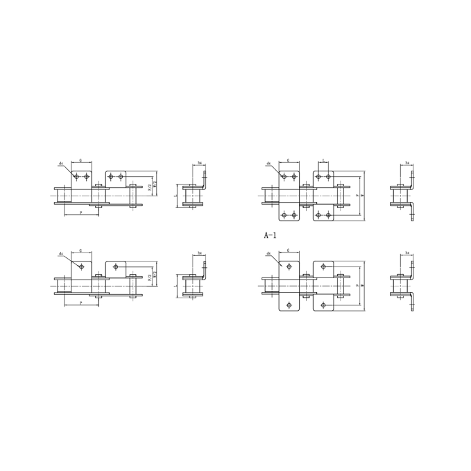 Phụ tùng xích băng tải đôi