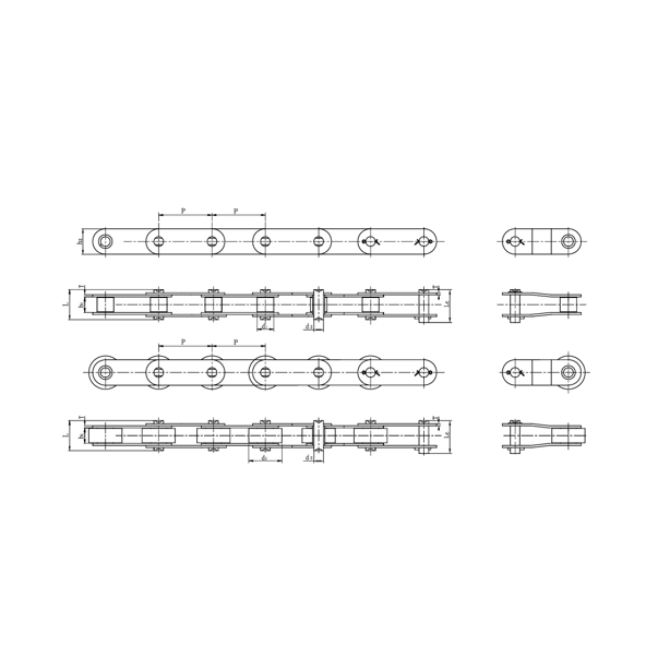 Dây chuyền băng tải bước đôi bằng thép không gỉ