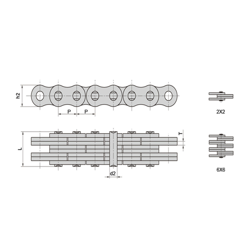 (Dòng LL) Xích lá có độ ổn định cao, ít phải bảo trì
