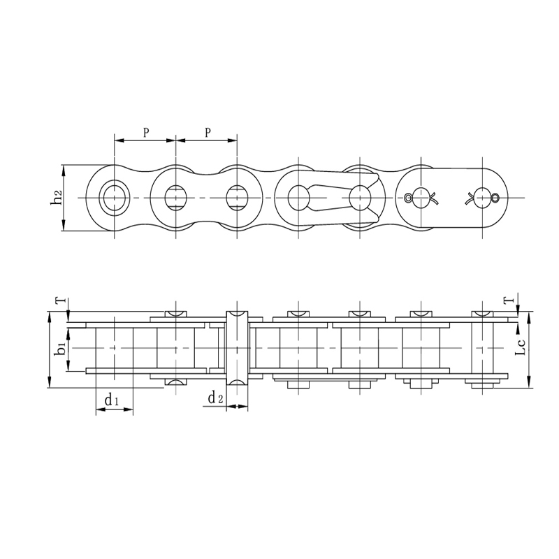 Xích xe máy hạng nặng bằng thép hợp kim chất lượng cao